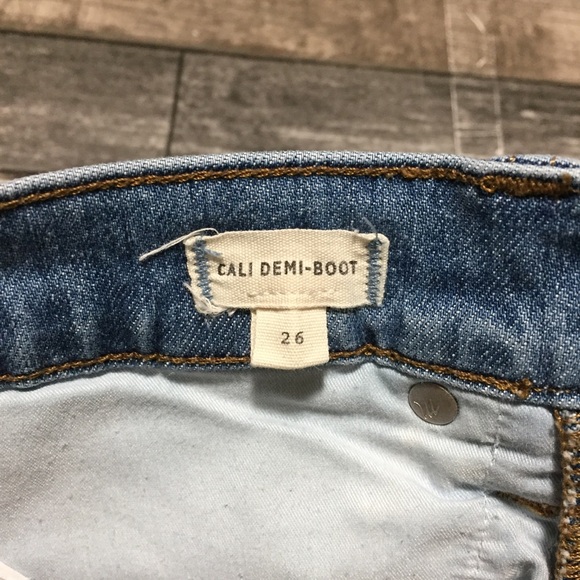 Madewell Cali Demi Boot Jeans Women’s 26 Blue (Inseam 25) Raw Hem - Picture 9 of 9